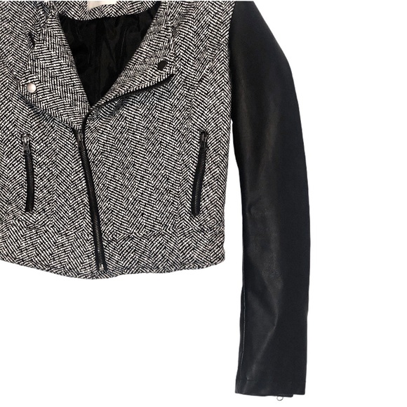 NWOT - Sound & Matter Jacket Tweed Faux Leather - Picture 6 of 7